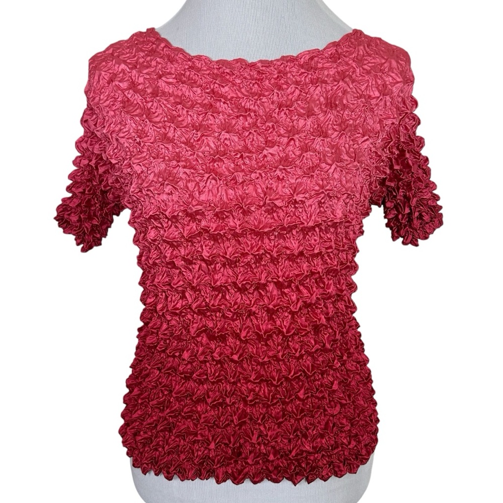 Y2K Pink Popcorn Top